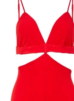 Fleur Du Mal Luxe Matte Jersey Jumpsuit -Fleurdumal Shop cherryjumpsuitflat2