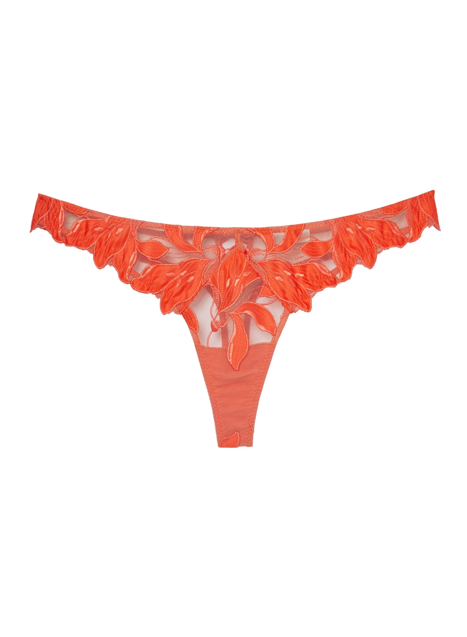 Fleur Du Mal Lily Embroidery Hipster Thong 3 Fleur Du Mal Lily Embroidery Hipster Thong - Image 3
