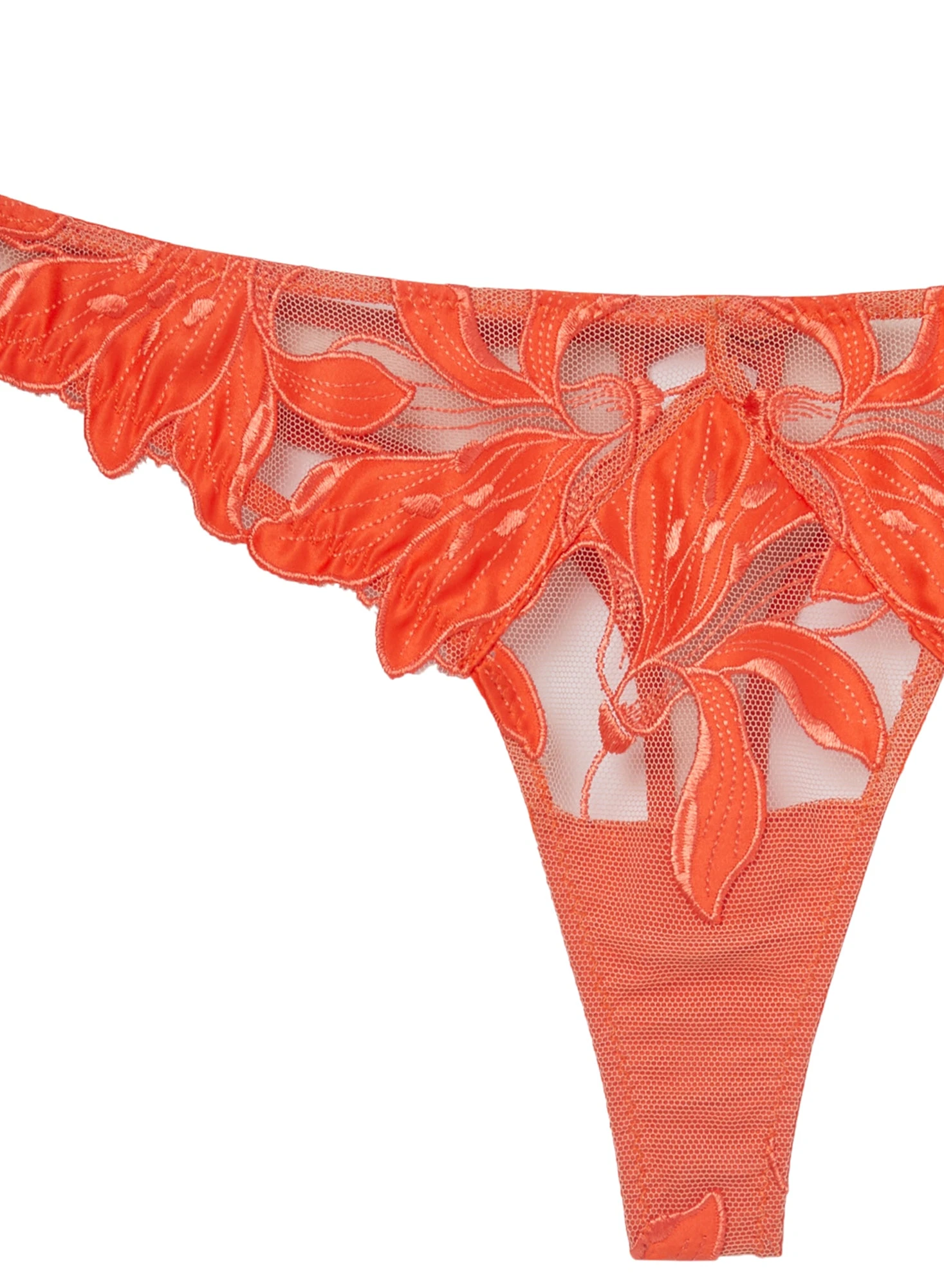 Fleur Du Mal Lily Embroidery Hipster Thong 7 Fleur Du Mal Lily Embroidery Hipster Thong - Image 7