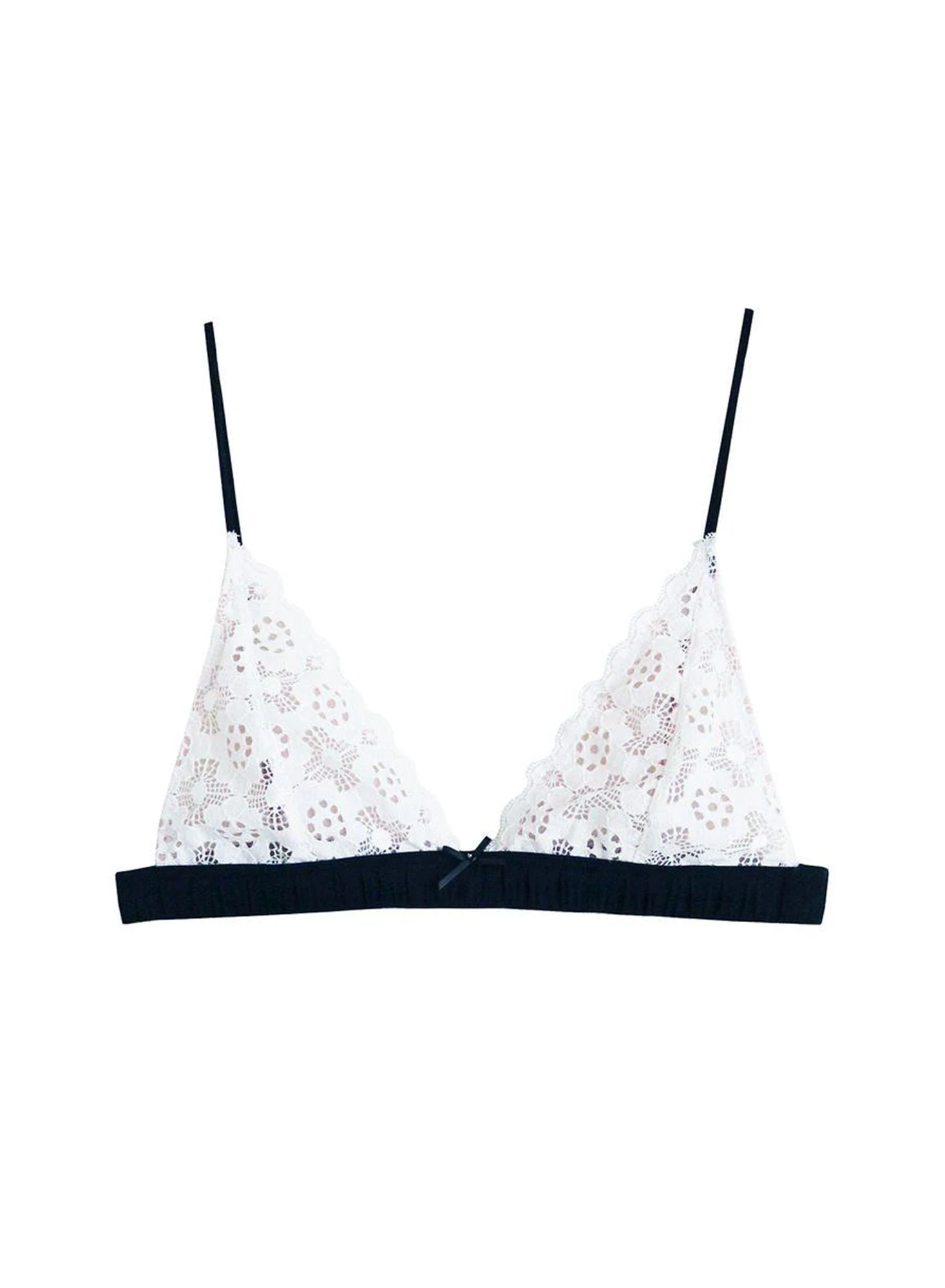 Fleur Du Mal Crochet Lace Triangle Bra 1 Fleur Du Mal Crochet Lace Triangle Bra