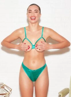 Fleur Du Mal Luxe Crotchless Thong