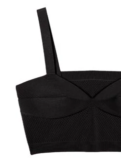 Fleur Du Mal Knit Bralette -Fleurdumal Shop crop web blackknitbralette