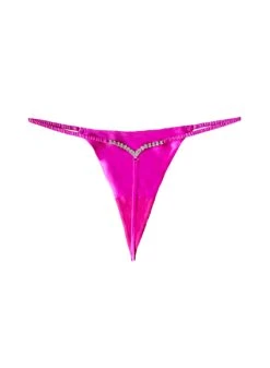 Fleur Du Mal Crystal Luxe V String 14 Fleur Du Mal Crystal Luxe V String -Fleurdumal Shop crystalthongpinkflat1