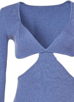 Fleur Du Mal Cutout Knit Dress -Fleurdumal Shop cutoutknitdressflat2