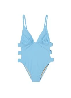 Fleur Du Mal High Leg Cutout One Piece -Fleurdumal Shop cutoutonepieceflat1