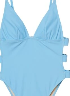 Fleur Du Mal High Leg Cutout One Piece -Fleurdumal Shop cutoutonepieceflat2