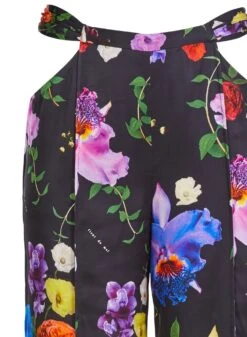 Fleur Du Mal Enchanted Garden Cutout Pant -Fleurdumal Shop cutoutpantflat2