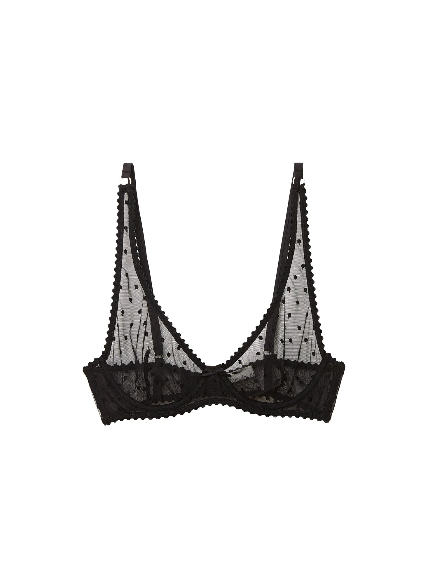 Fleur Du Mal Fuller Cup Dotty Tulle Bra 2 Fleur Du Mal Fuller Cup Dotty Tulle Bra - Image 2