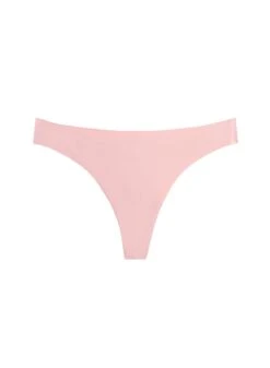 Fleur Du Mal Seamless No Show Thong -Fleurdumal Shop ecoluxethongrosepinkflat1