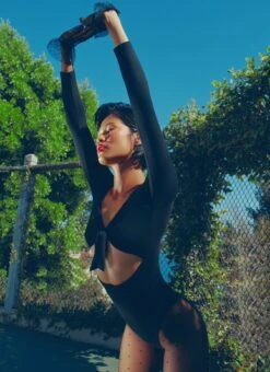 Fleur Du Mal Bow Bodysuit -Fleurdumal Shop fdmhighres045web