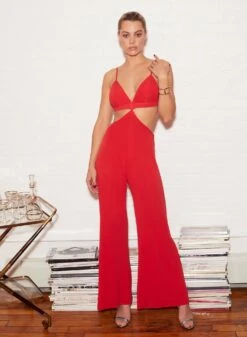 Fleur Du Mal Luxe Matte Jersey Jumpsuit -Fleurdumal Shop fleur 052521 2 1688full