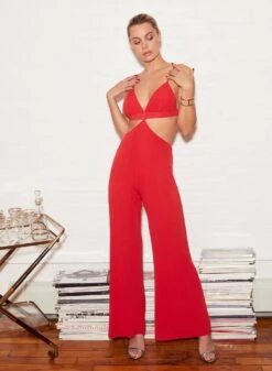 Fleur Du Mal Luxe Matte Jersey Jumpsuit -Fleurdumal Shop fleur 052521 2 1692full