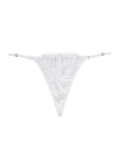 Fleur Du Mal Frankie Lace Thong -Fleurdumal Shop frankielacethongivoryflat1