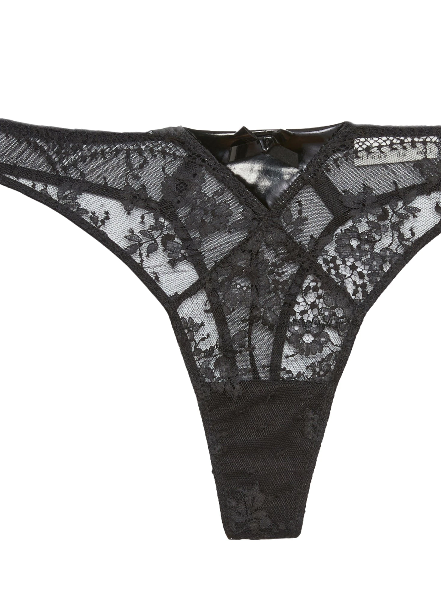 Fleur Du Mal Frankie Lace PVC Thong 8 Fleur Du Mal Frankie Lace PVC Thong - Image 8