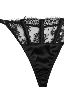 Fleur Du Mal Frankie Lace Thong 14 Fleur Du Mal Frankie Lace Thong -Fleurdumal Shop frankiethongblackflat2
