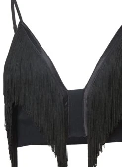 Fleur Du Mal Fringe Bralette -Fleurdumal Shop fringebraletteflat2
