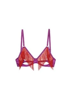Fleur Du Mal Fringe Ouvert Bra -Fleurdumal Shop fringeouvertbraflat1