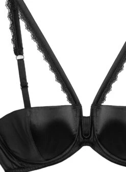 Fleur Du Mal Front Strap Bra With Lace -Fleurdumal Shop frontstrapbraflat2