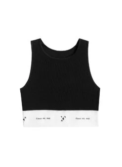 Fleur Du Mal Garçon Crop Tank 9 Fleur Du Mal Garçon Crop Tank -Fleurdumal Shop garcontankblackflat1