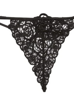 Fleur Du Mal Fleur Guipure V String -Fleurdumal Shop guipurevstringflat2