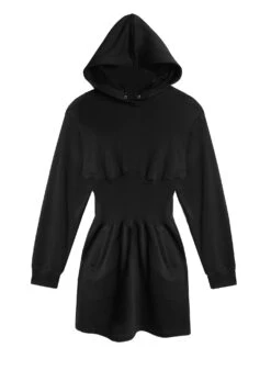 Fleur Du Mal Hoodie Dress 9 Fleur Du Mal Hoodie Dress -Fleurdumal Shop hoodiedressblackflat1