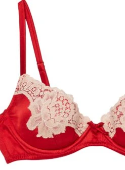 Fleur Du Mal James Lace Lined Demi Bra -Fleurdumal Shop jameslacebraflat2