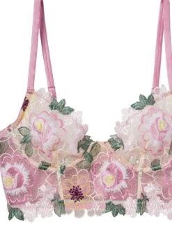 Fleur Du Mal Jardin Embroidery Longline Demi Bra -Fleurdumal Shop jardinlonglineflat2
