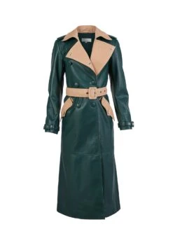 Fleur Du Mal Leather Trench Coat -Fleurdumal Shop leathertrenchflat1