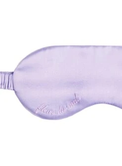 Fleur Du Mal Logo Silk Eye Mask -Fleurdumal Shop lilacmisteyemaskflat2