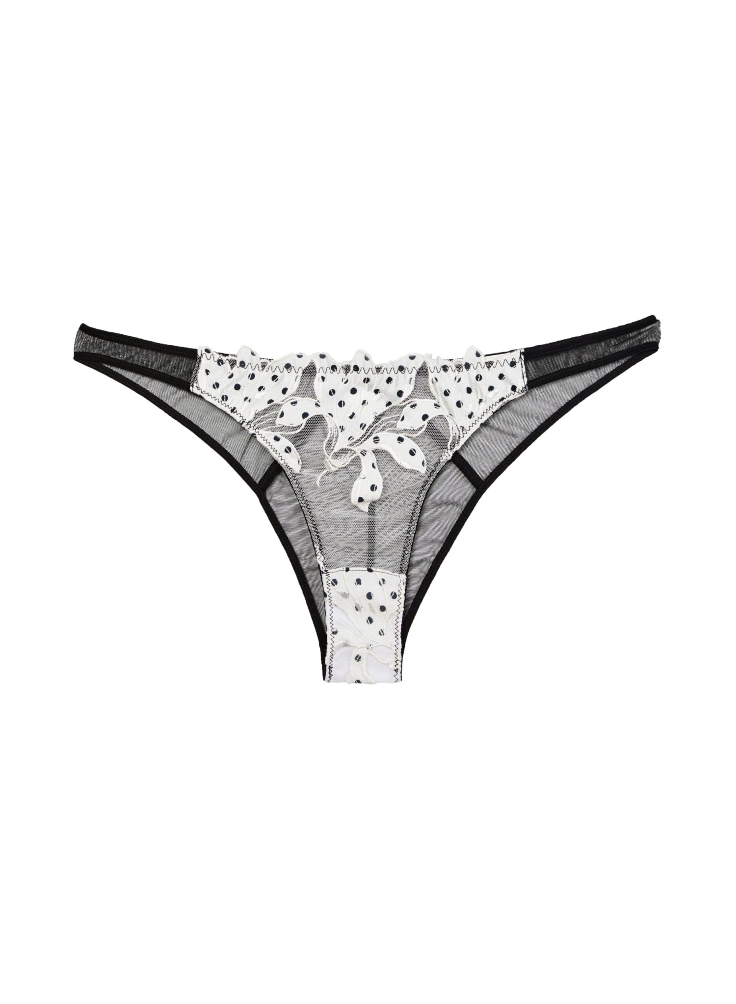 Fleur Du Mal Lily Embroidery Cheeky 3 Fleur Du Mal Lily Embroidery Cheeky - Image 3