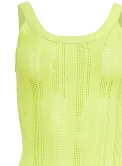 Fleur Du Mal Pointelle Dress -Fleurdumal Shop limepunchdressflat2