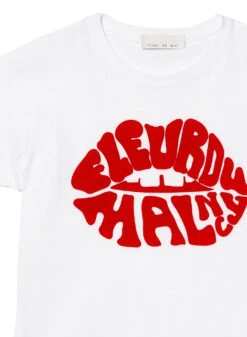 Fleur Du Mal Fleur Lips Tee 16 Fleur Du Mal Fleur Lips Tee -Fleurdumal Shop lipsteeflat2