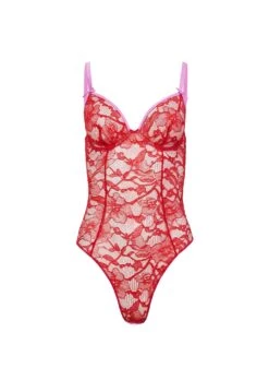 Fleur Du Mal Magnolia Lace Ouvert Bodysuit -Fleurdumal Shop magnoliabodysuitflat1