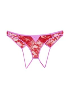 Fleur Du Mal Magnolia Lace Ouvert Panty -Fleurdumal Shop magnoliaouvertflat1