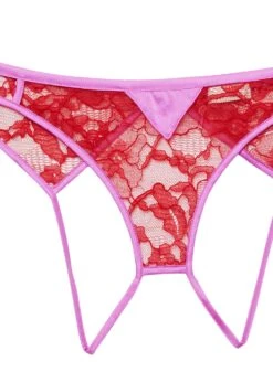 Fleur Du Mal Magnolia Lace Ouvert Panty -Fleurdumal Shop magnoliaouvertflat2