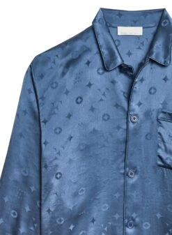 Fleur Du Mal Men's Silk Jacquard PJ Top 14 Fleur Du Mal Men's Silk Jacquard PJ Top -Fleurdumal Shop menspjtopflat2