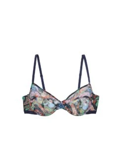 Fleur Du Mal Paisley Mesh Demi Bra -Fleurdumal Shop meshdemibraflat1