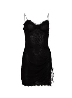 Fleur Du Mal Mesh & Lace Mini Slip -Fleurdumal Shop meshdressflat1