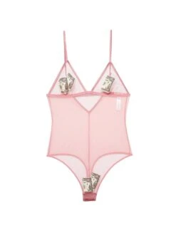 Fleur Du Mal Big Spender Embroidery Bodysuit -Fleurdumal Shop moneybodysuitpinkflat1 ab9e44af 1a04 453b a2b3 6ac60cbe395a