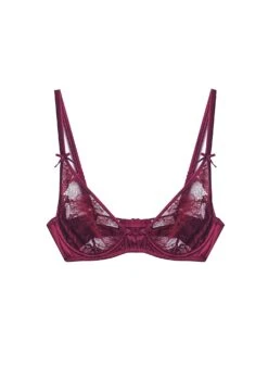 Fleur Du Mal Fuller Cup Magnolia Lace Unlined Demi Bra