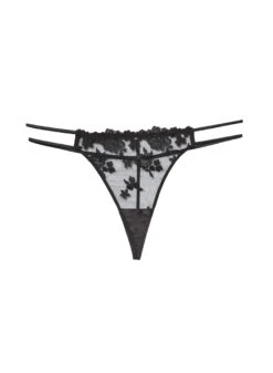 Fleur Du Mal Nailhead Embroidery Thong -Fleurdumal Shop nailheadthongflat1