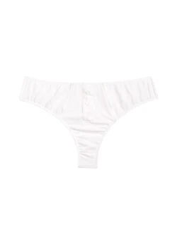 Fleur Du Mal Organic Cotton Cheeky -Fleurdumal Shop organiccottoncheekyivoryflat1