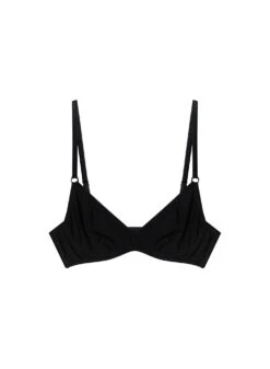 Fleur Du Mal Organic Cotton Unlined Demi Bra -Fleurdumal Shop organiccottondemiflat1