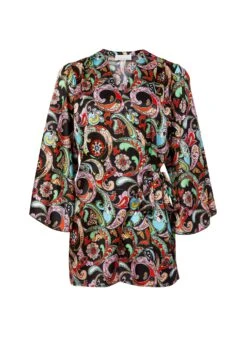 Fleur Du Mal Angel Sleeve Romper 14 Fleur Du Mal Angel Sleeve Romper -Fleurdumal Shop paisleyromperflat1