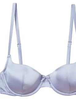 Fleur Du Mal Satin Luxe Balconette Bra -Fleurdumal Shop pastelskybalconetteflat2
