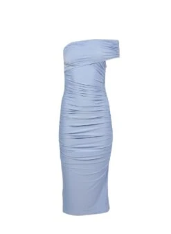 Fleur Du Mal Jersey One Shoulder Dress -Fleurdumal Shop pastelskydressflat1