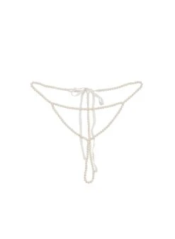 Fleur Du Mal Pearl Thong -Fleurdumal Shop pearlthongflat1