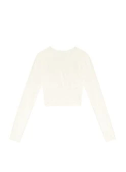 Fleur Du Mal Le Body Seamless Long Sleeve Top -Fleurdumal Shop perforatedlongsleevetopflat1