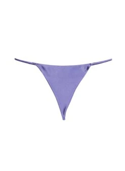 Fleur Du Mal Luxe V String -Fleurdumal Shop periwinkleluxevstring