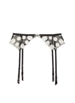 Fleur Du Mal Polka Dot Embroidery Garter Belt 10 Fleur Du Mal Polka Dot Embroidery Garter Belt -Fleurdumal Shop polkadotgarterflat1